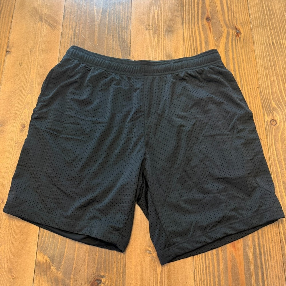 Nice Laundry Mesh Shorts Lined Mens Medium Black Preppy